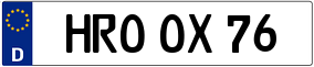 Trailer License Plate